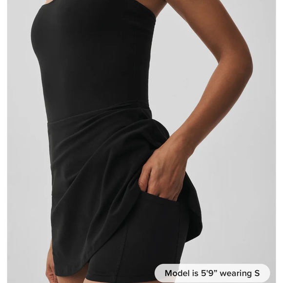 ALO Yoga Black Courtside Mini Dress - Picture 8 of 8